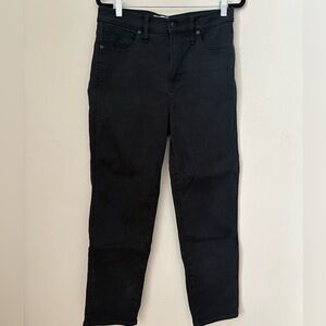 Madewell stovepipe black jeans